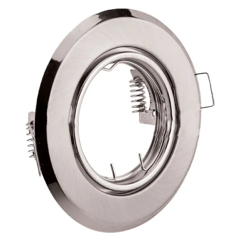 PORTAFARETTO LED ORIENTABILE IN METALLO colore satinato Ø 93 x h.27 mm. Ø imbocco 65 mm. Laatste Kans