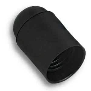 Actieprijs PORTALAMPADA CAMICIA LISCIA. Modello RESINA NERO E14 M10X1