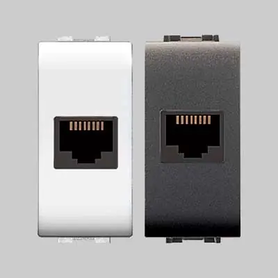 PRESA TELEFONICA ‘MYLIFE‘ RJ11. Modello PRESA TELEFONICA ‘MYLIFE‘ RJ11 Plug 6/4 - Bianco Lage Prijs