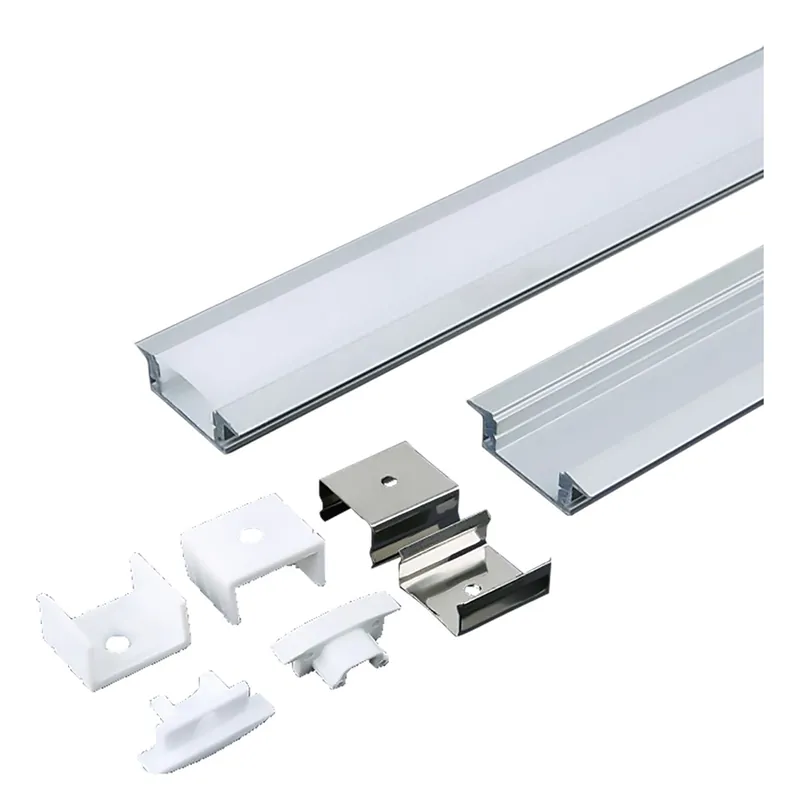 PROFILO CANALINA IN ALLUMINIO PER STRIP LED "3359" mm 61,5 x 14 -larg.max 20,7. Modello "3359" mm 61,5 x 14 -larg.max 20,7 Populair
