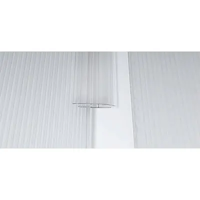 Dagaanbieding PROFILO GIUNZIONE H LASTRA ALVEOLARE. Modello POLICARBONATO TRASPARENTE H.CM 200 S.MM 6