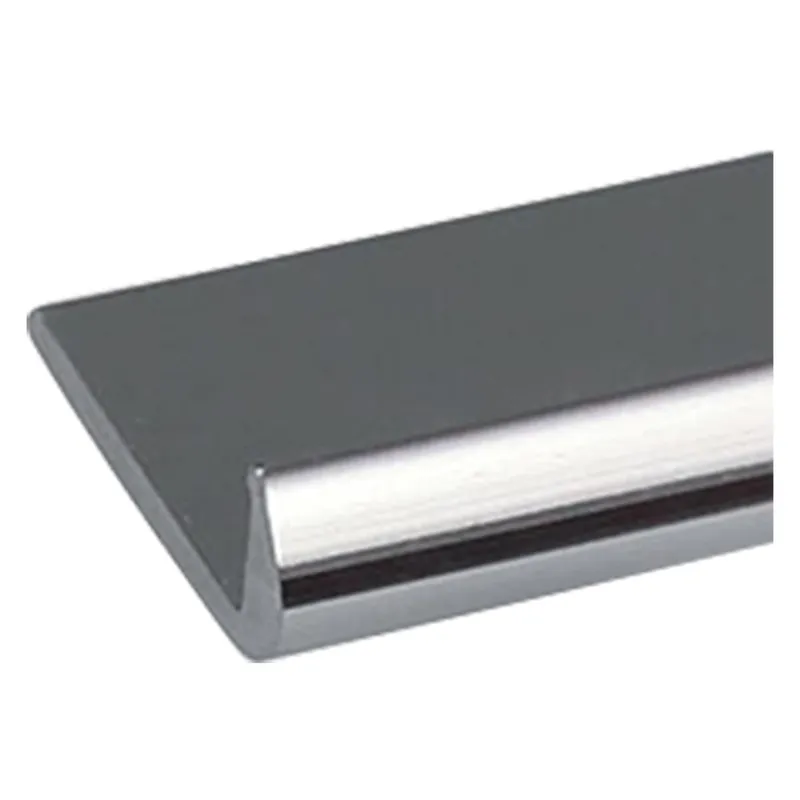 PROFILO PER FAI DA TE TIPO ‘UNGHIETTA‘ mm 18 x 1 - mt 2 argento brillante Betrouwbaar