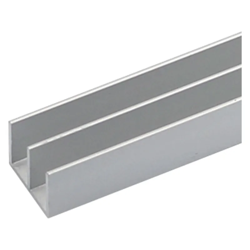 PROFILO PER FAI DA TE TIPO DOPPIA ‘U‘ mm 20 x 18 x 1 - mt 2 col.argento. Modello mm 20 x 18 x 1 - mt 2 col.argento Laatste Versie