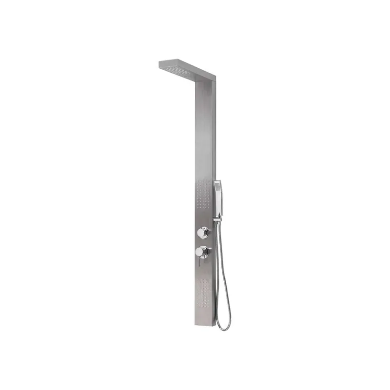 Direct Verzonden Pannello Doccia Multifunzione Inox Spazzolato - Cascade 00