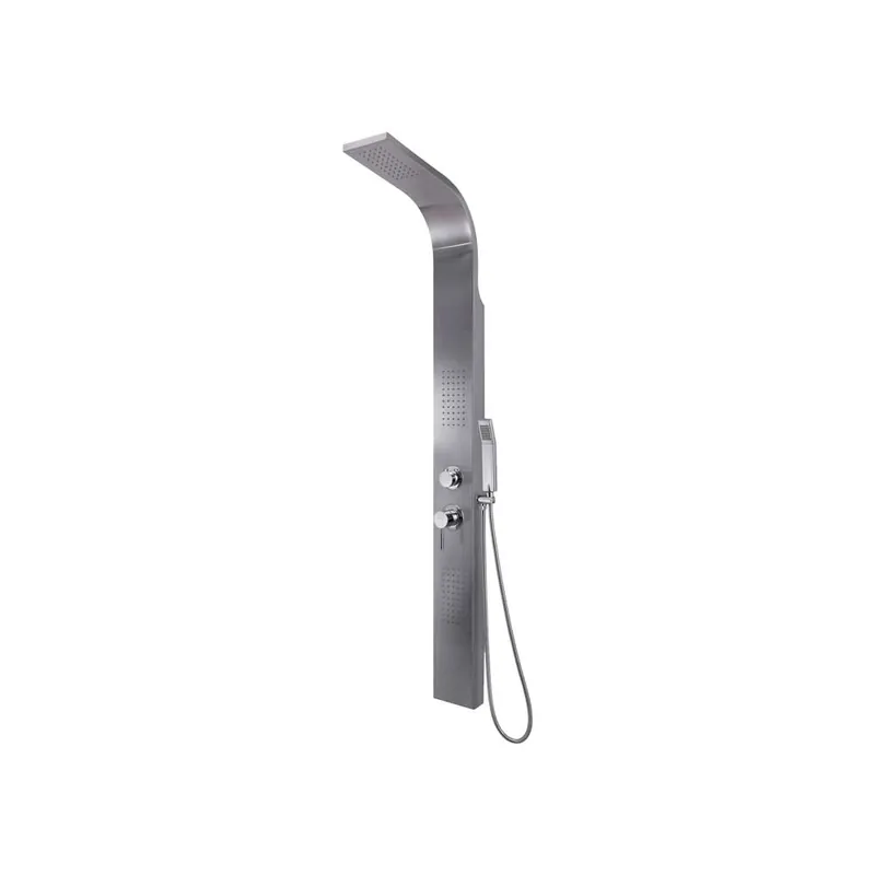 Uitverkoop Pannello Doccia Multifunzione Massage 01 Inox Spazzolato