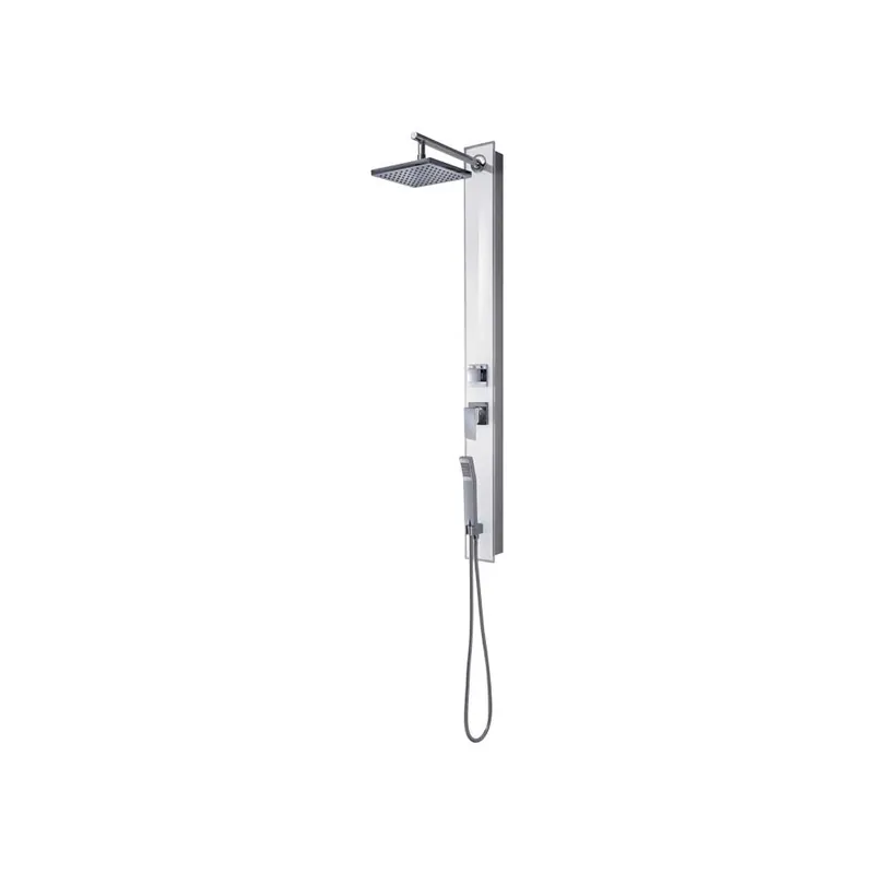 Pannello Doccia Multifunzione Style 01 Bianco - Design Moderno Bestel Nu
