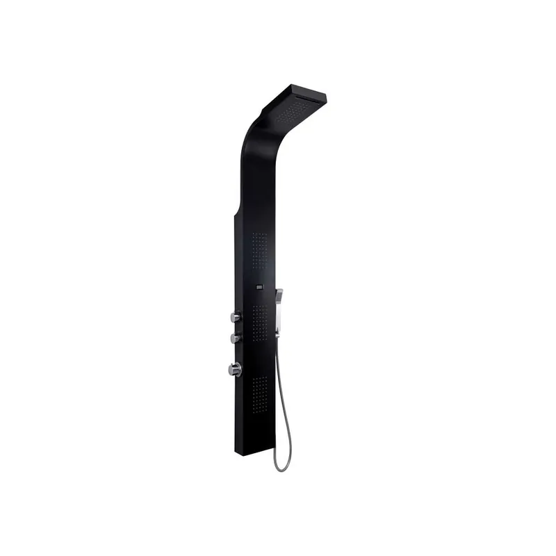 Koop Online Pannello Doccia Termostatico Nero Opaco SPA 01 - Design Moderno