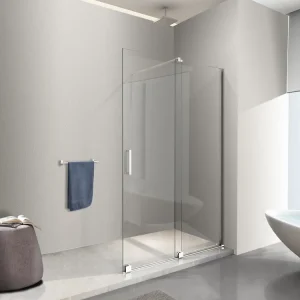 Betaalbaar Parete Doccia 8 Mm Walk In Scorrevole Reversibile Altezza 200 Cm.140 regolabile 136-140 cm. Misura 140 cm