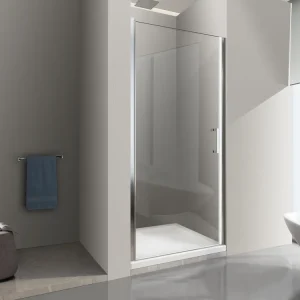 Beste Prijs Parete Doccia Battente In Nicchia Vetro 8 mm Easy-clean Reversibile 89-93 H 200 cm. Misura 90 cm
