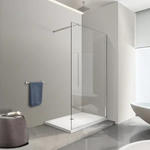Parete doccia 8 MM Walk in Reversibile Altezza 200 CM 100 regolabile 98-100. Misura 100 cm Snelle Levering