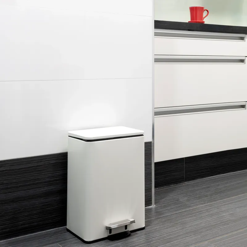 Pattumiera rettangolare esterna Recycle con apertura a pedale Seizoensaanbieding