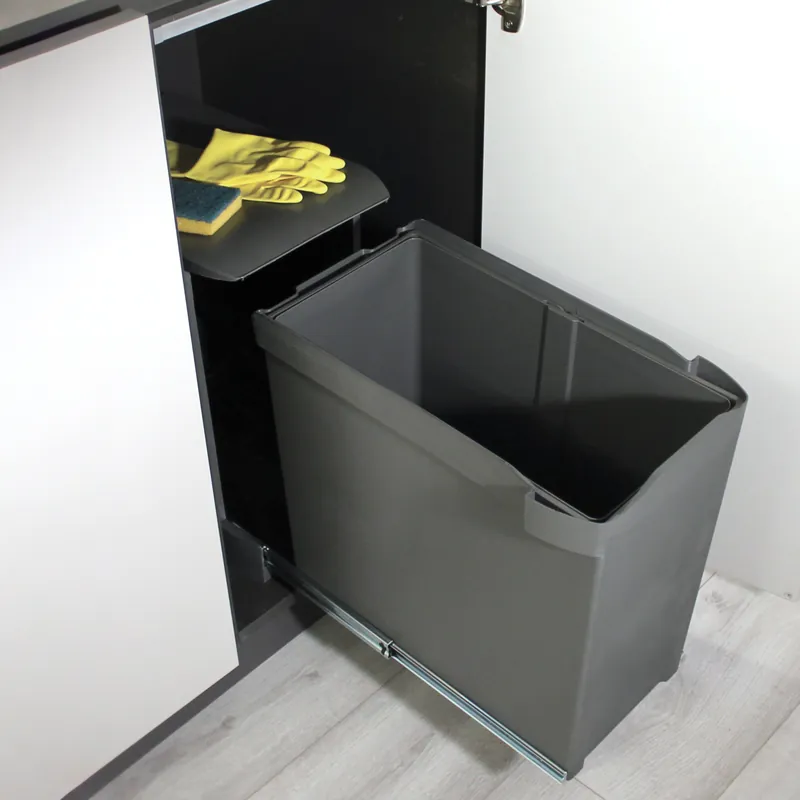 Pattumiere per raccolta differenziata per cucina, 1 x 30L, fissaggio inferiore, estrazione automatica Lage Kosten
