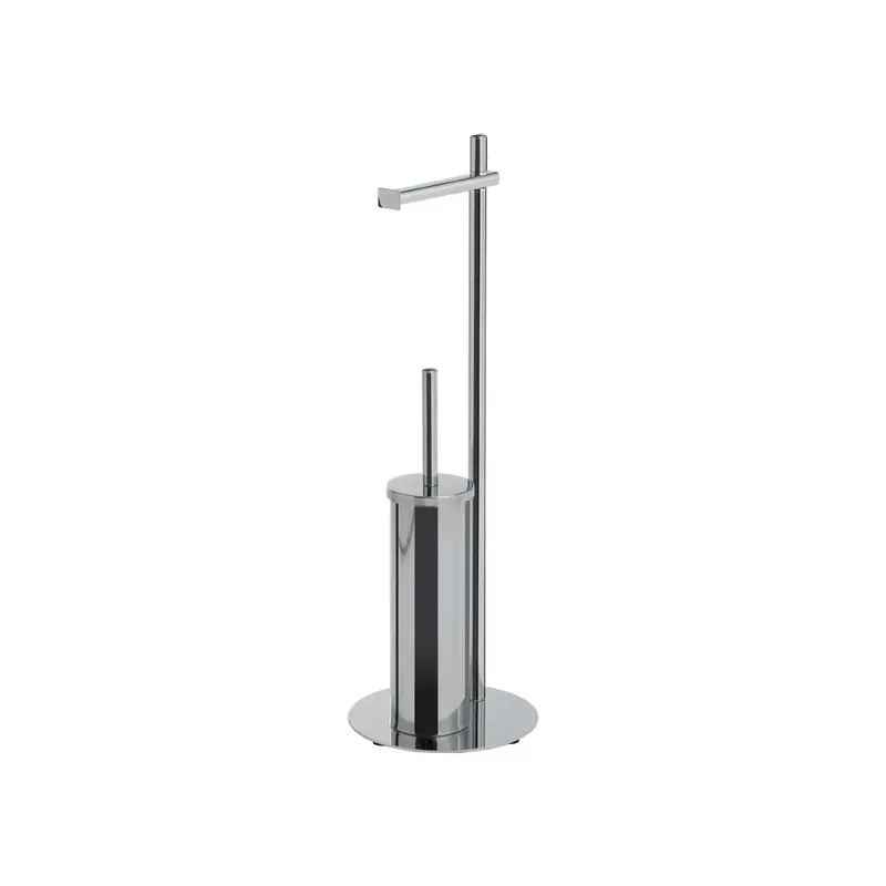 Shop Nu Piantana Portarotolo Portascopino WC Circe Cromata