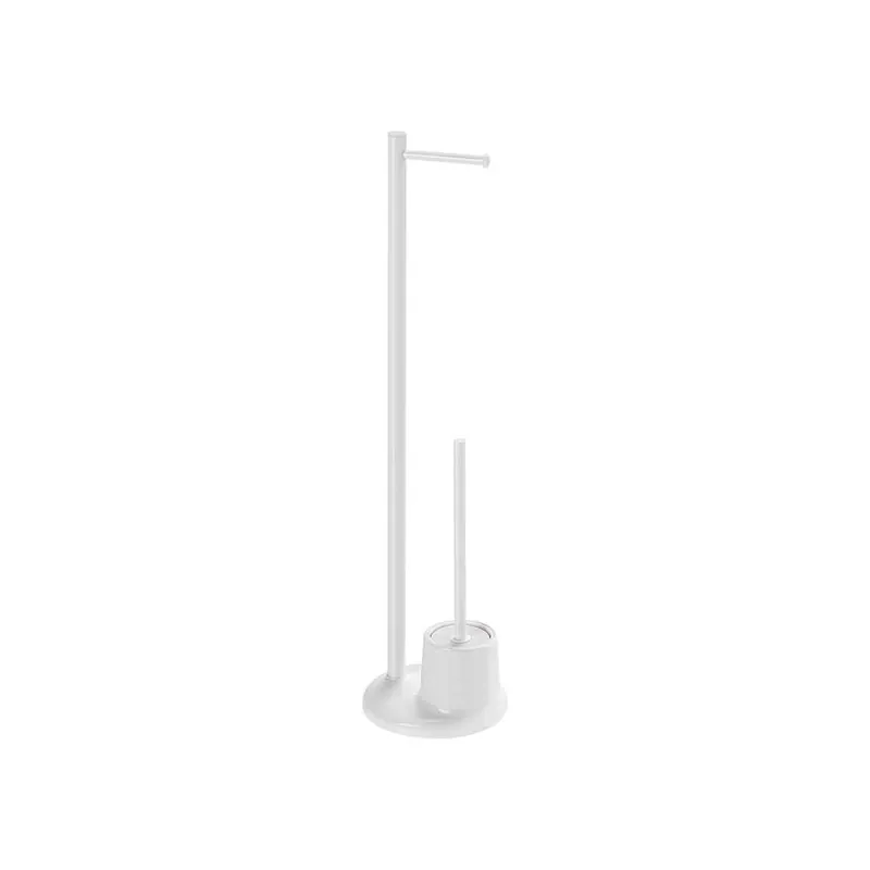 Gratis Retour Piantana Portarotolo e Portascopino WC Mammolo Bianco
