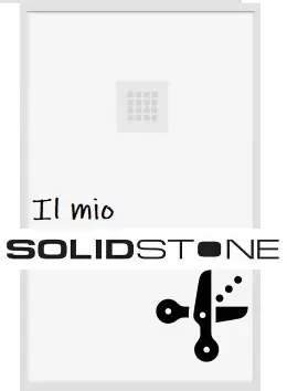 Aanbieding Piatto doccia in pietra SolidStone antiscivolo alto 2,8 cm - Su misura