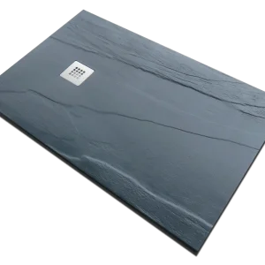 Merkproduct Piatto doccia 70x140 in pietra SolidStone ardesia grafite antiscivolo alto 2,8 cm