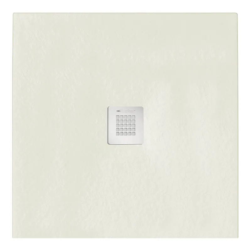 Beperkte Voorraad Piatto doccia 100x100 in pietra SolidStone avrio crema antiscivolo alto 2,8 cm