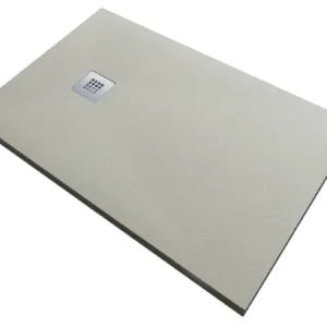 Snelle Levering Piatto doccia 70x160 in pietra SolidStone avrio crema antiscivolo alto 2,8 cm