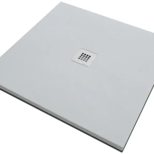 Laatste Kans Piatto doccia 70x70 in pietra SolidStone bianco antiscivolo alto 2,8 cm