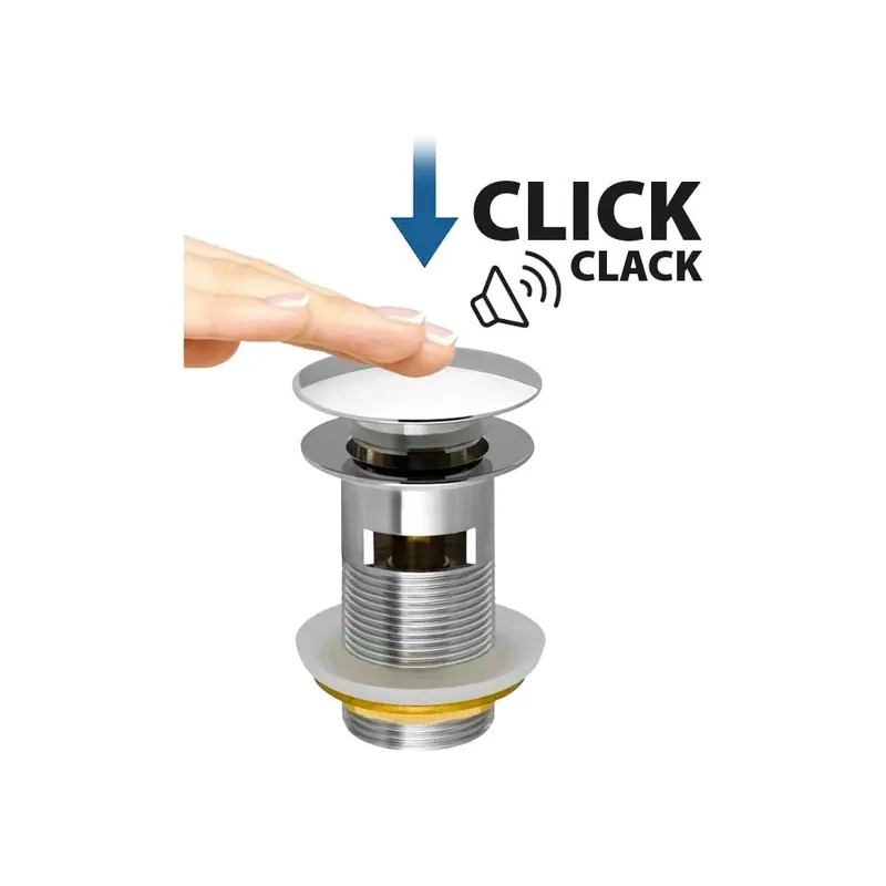 Direct Verzonden Piletta Click Clack per Lavabo in Ottone 1"1/4