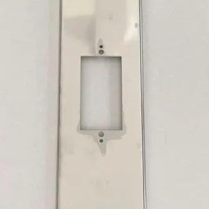 Beste Prijs Placca in acciaio inox con predisposizione pulsante per motore. Misura 206mm, Finitura Inox Lucido