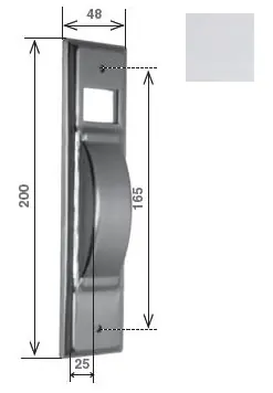 Laatste Versie Placca larga per avvolgitore "S" capacità 5m, Interasse 165mm, Finitura ottone cromato