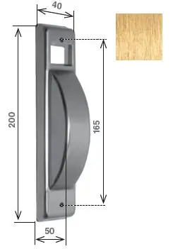 Placca per avvolgitore "SR" capacità 8 m - interasse 165mm. Colore Alluminio Bronzato Flitsaanbieding
