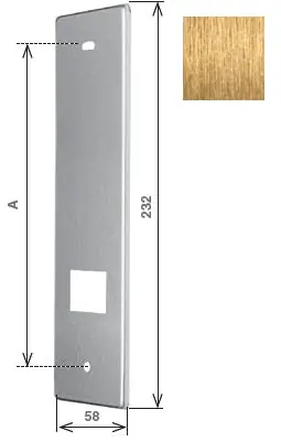 Express Levering Placca per avvolgitore UNI. Interasse 184mm, Colore Alluminio Bronzato