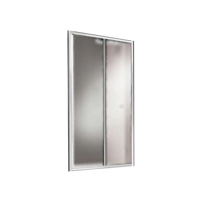 Porta Doccia Smeralda 1 Fissa 1 Scorrevole Stampato 3mm Cromo 100-105cm Premium
