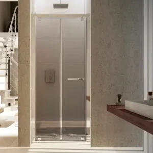 Hete Deal Porta Doccia a Soffietto Vetro Stampato 96-104 cm Apertura 67