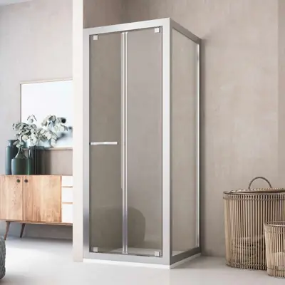 Hete Deal Porta Doccia a Soffietto Oxi.Slide Vetro Trasparente 76-84 cm