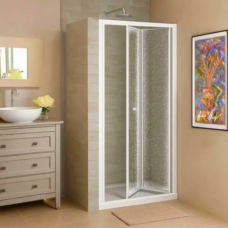 Porta Doccia a Soffietto Smeralda Bollicine Acrilico 78-83 cm Ap. 68 cm Gereduceerde Prijs