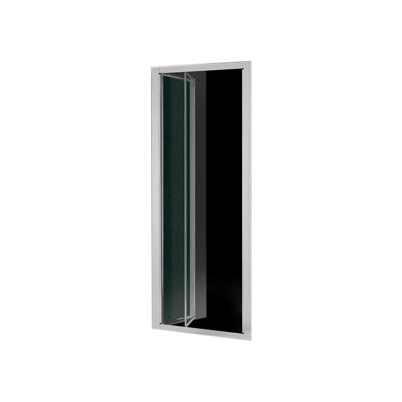 Superprijs Porta a Soffietto Smeralda 3mm Profilo Cromo 73-78cm Apertura 68cm