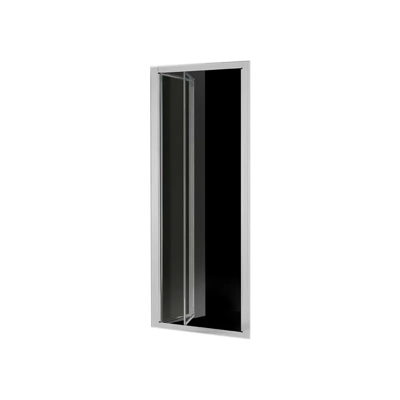 Direct Verzonden Porta a Soffietto Smeralda Trasparente 3mm Cromo 98-103 Ap. 88cm