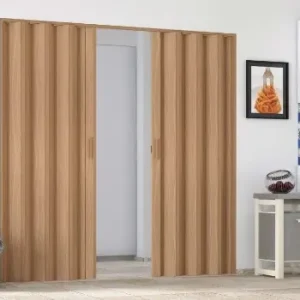 Maßgeschneiderte Innenfalttür aus PVC ohne Glas, Modell Horizon Beperkte Voorraad