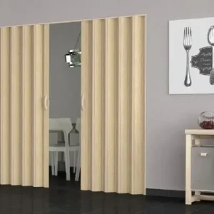 Porta a soffietto da interno su misura in pvc senza vetri modello Journey Populair