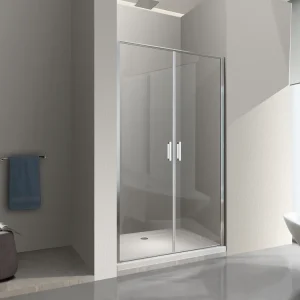 Porta doccia vetro 6 mm apertura battente saloon dentro e fuori Altezza 190 Regolabile 72-75. Misura 75 cm Gereduceerde Prijs