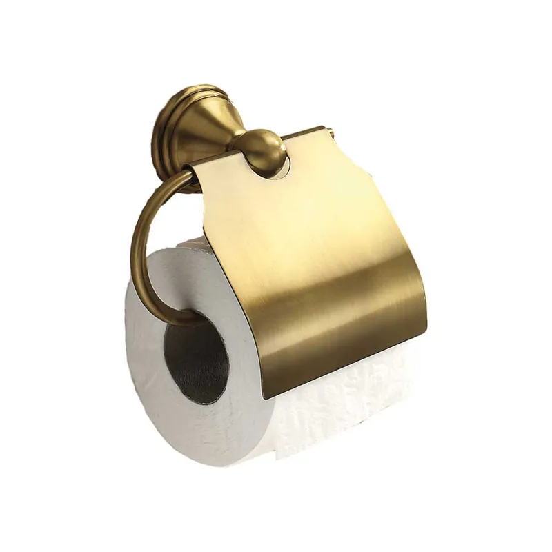 Speciale Aanbieding Portarotolo Coperto Romance Bronzo per Bagno Elegante