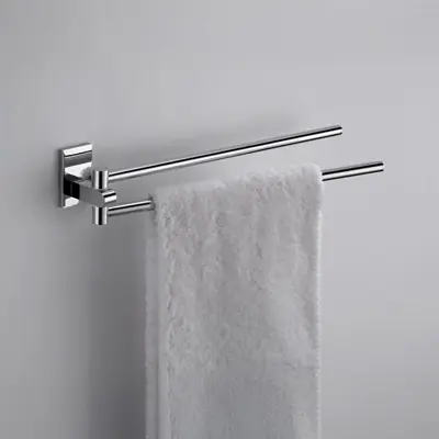 Portasalviette a Snodo Cromato per Bagno Lage Prijs