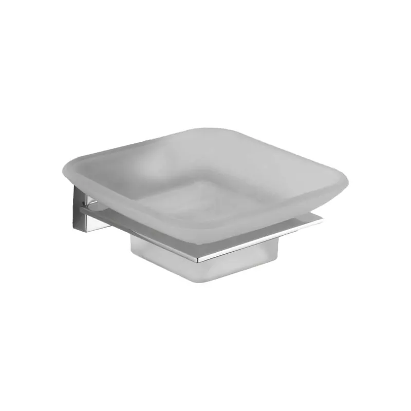Speciale Aanbieding Portasapone Giulia Cromo-Vetro per Bagno Elegante