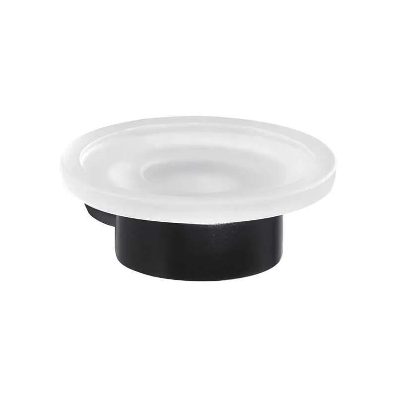 Premium Portasapone Pirenei Nero Opaco - Design Moderno