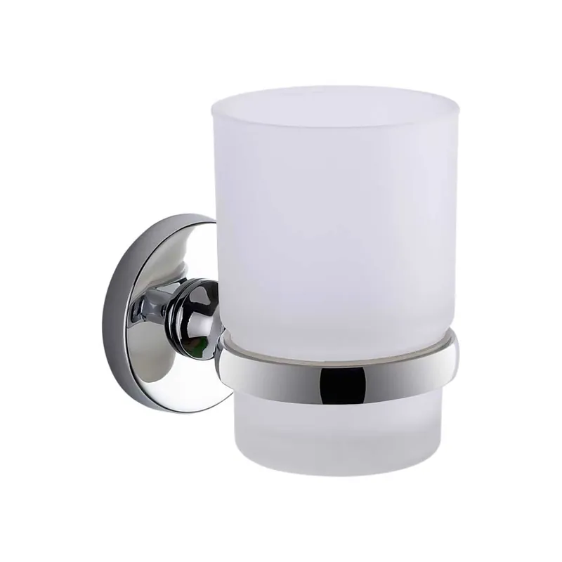 Portaspazzolini Felce Cromo - Design Elegante per Bagno Moderno Seizoensaanbieding