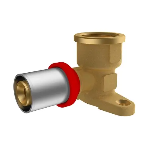 Favoriet RACCORDO A PRESSARE IKARO CURVO FEMMINA CON FLANGIA. Modello 3/4 x 20