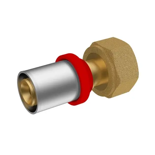 Gereduceerde Prijs RACCORDO A PRESSARE IKARO DIRITTO CON GIRELLO E GUARNIZIONE. Modello 3/4 x 26 -CONF
