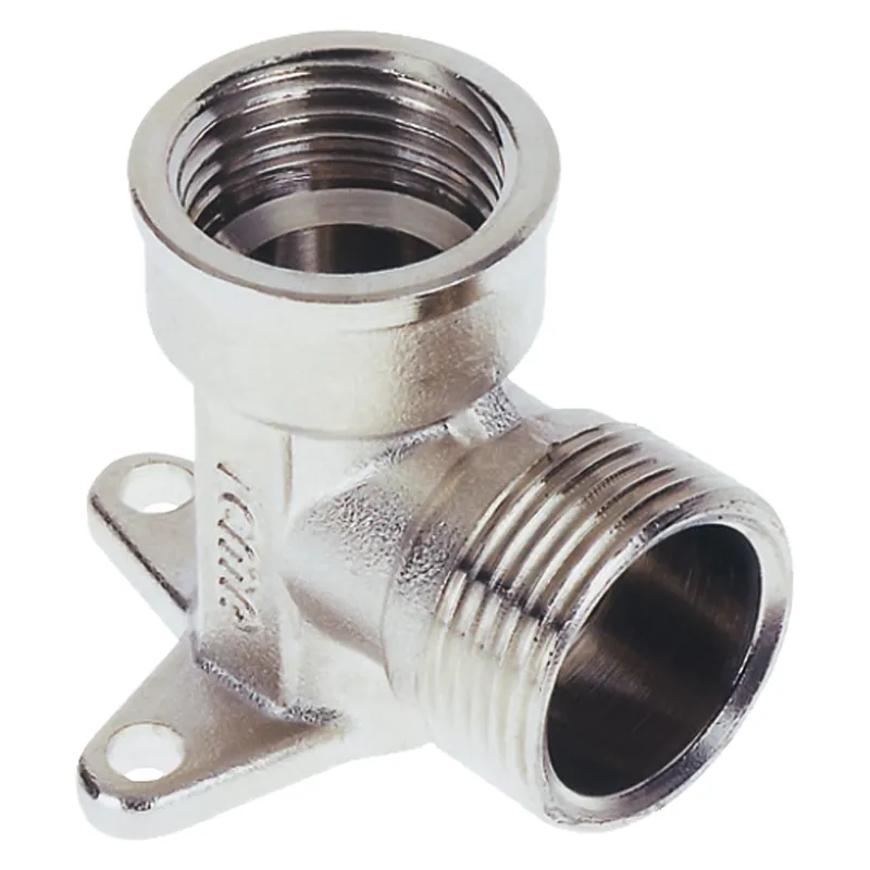 Weekendaanbieding RACCORDO A STRINGERE CURVO CON FLANGIA 3 FORI ‘ART. 539‘ 16 x 1/2" - femmina
