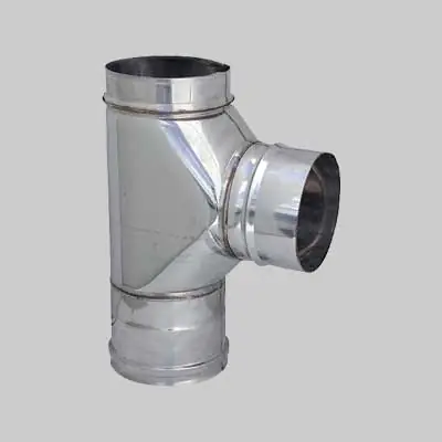 Aanbieding RACCORDO A T 90° PER CANNE FUMARIE. Modello RACCORDO A T 90° PER CANNE FUMARIE Ø 110 mm