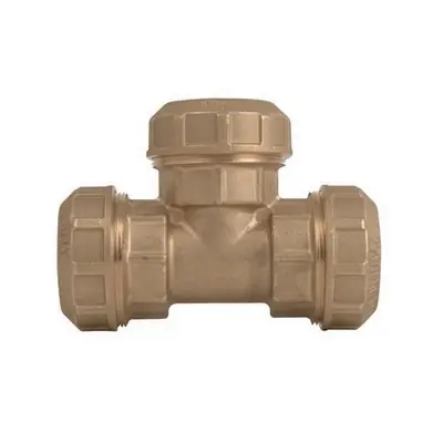 Premium RACCORDO A TEE DOPPIO OTTONE ITAP. Misura Diam. 20
