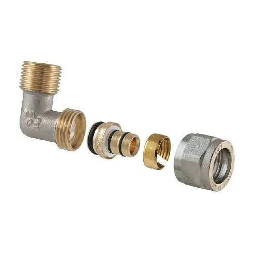 Aanbieding RACCORDO CURVO MASCHIO A COMPRESSIONE PER MULTISTRATO 2 PZ ASSEMBLATO