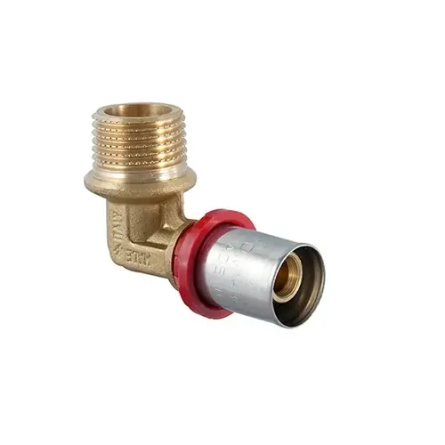 Koopje RACCORDO CURVO MASCHIO A PRESSARE PER MULTISTRATO. Misura 3/4" x 20