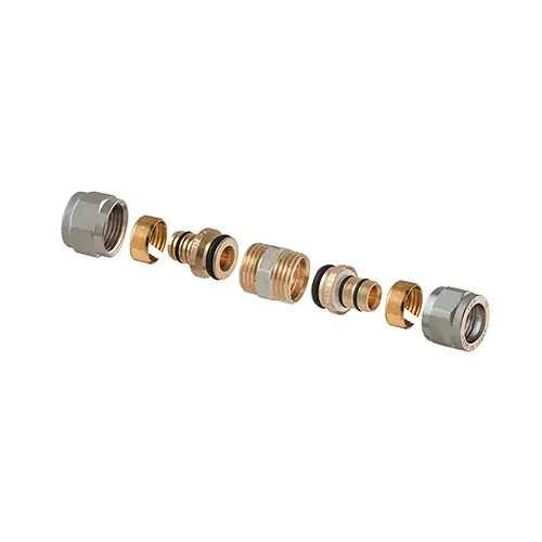 Koopje RACCORDO DIRITTO DOPPIO A COMPRESSIONE P/MULTISTRATO 2 PZ ASSEMBLATO. Misura 3/4-20(2,00) x 3/4 -20(2,00)